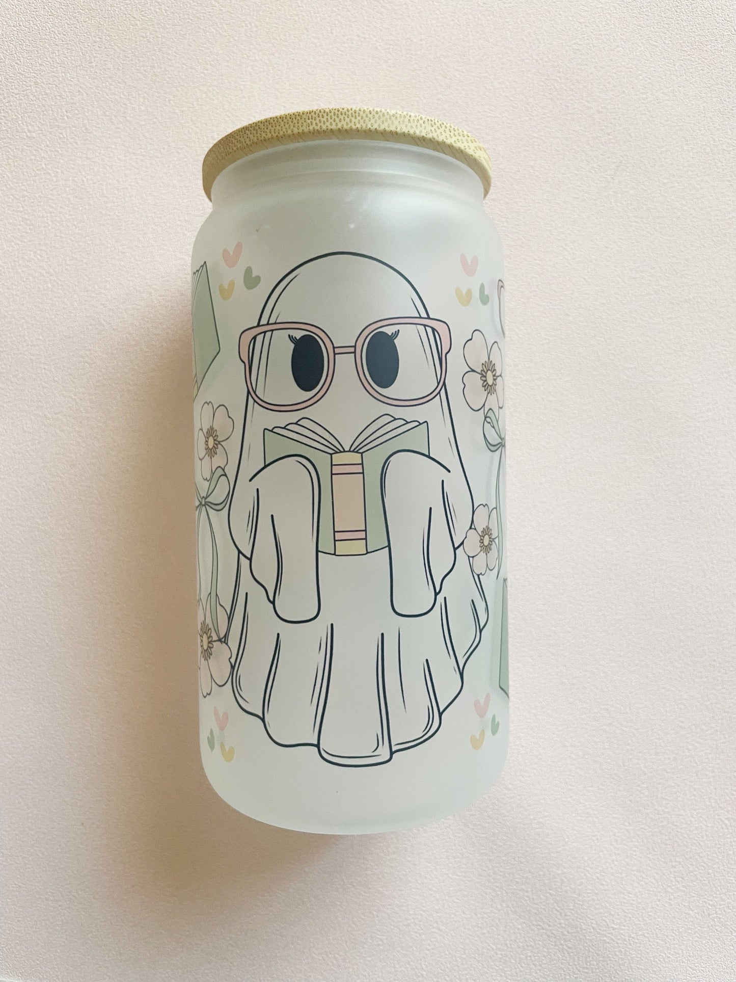 Book Lover Iced Coffee Tumbler Gift for Book Lover Bookworm Gift for Avid Reader Coffee Glass Can Tumbler Bookish Gift for Summer Reading