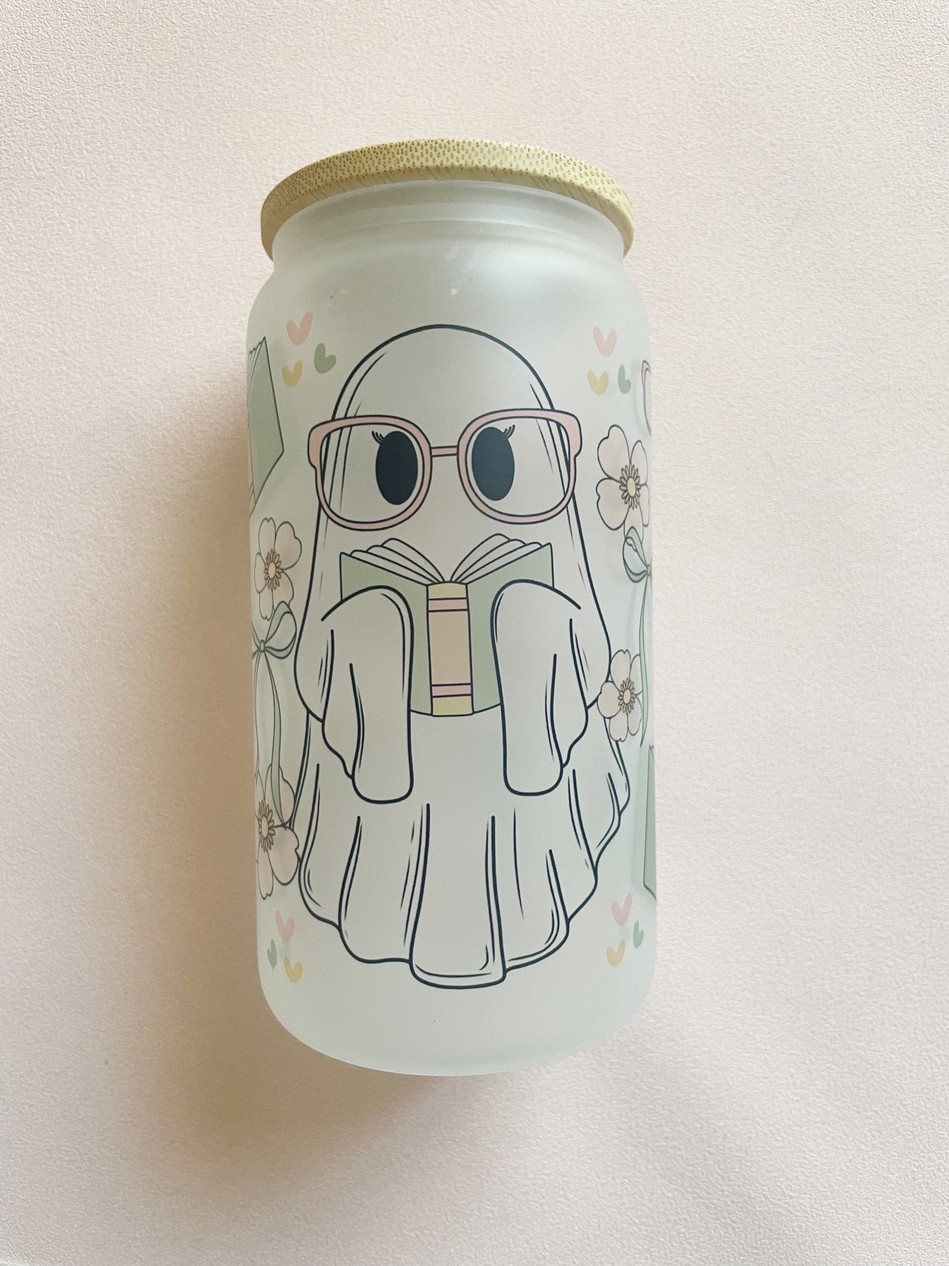 Book Lover Iced Coffee Tumbler Gift for Book Lover Bookworm Gift for Avid Reader Coffee Glass Can Tumbler Bookish Gift for Summer Reading