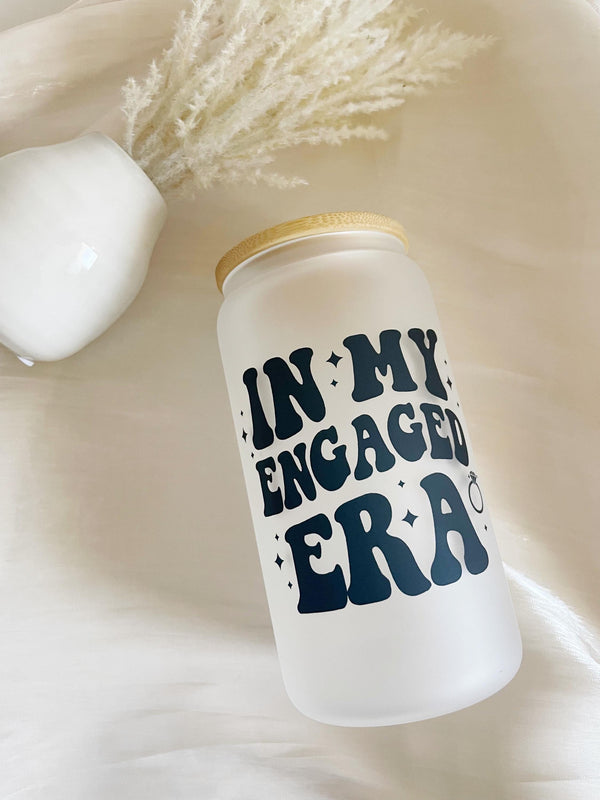 Gift for New Fiance Engagement Gift for Her Engagement Gift Box Filler for Best Friend Bridal Engagement Announcement Glass Tumbler Gift Set