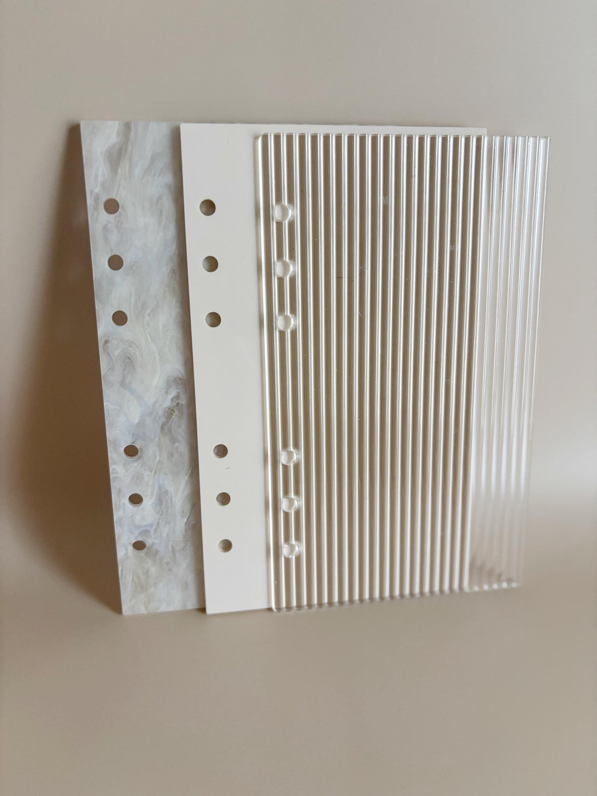 A6 Dashboard Cover Acrylic Fluted Dashboard Binder Savings Challenge Cash Stuffing Challenge Budgeting Binder Accessories Dashboard Cover