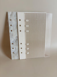 A6 Dashboard Cover Acrylic Fluted Dashboard Binder Savings Challenge Cash Stuffing Challenge Budgeting Binder Accessories Dashboard Cover