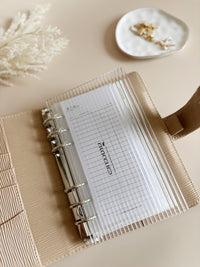 A6 Dashboard Cover Acrylic Fluted Dashboard Binder Savings Challenge Cash Stuffing Challenge Budgeting Binder Accessories Dashboard Cover