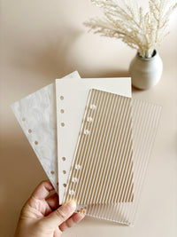 A6 Dashboard Cover Acrylic Fluted Dashboard Binder Savings Challenge Cash Stuffing Challenge Budgeting Binder Accessories Dashboard Cover