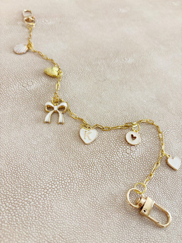 Personalized Purse Keychain Hand Bag Charm Custom Monogram Handbag Charm Keychain Purse Accessory for Totebag Gift for Women Boss Gift Idea