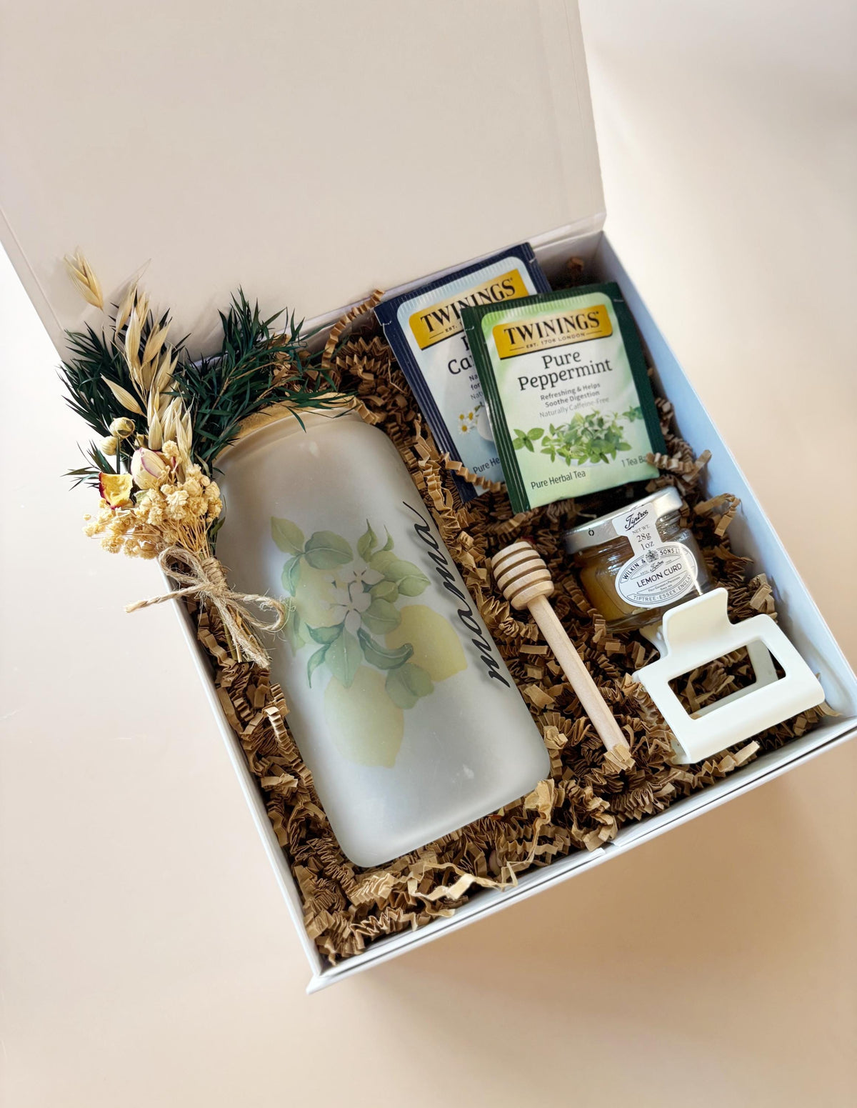 Birthday Giftbox for Mom Personalized Coastal Lemon Giftset for Best Friend Birthday Box For Grandma 40th Birthday Gift for Holiday Hostess