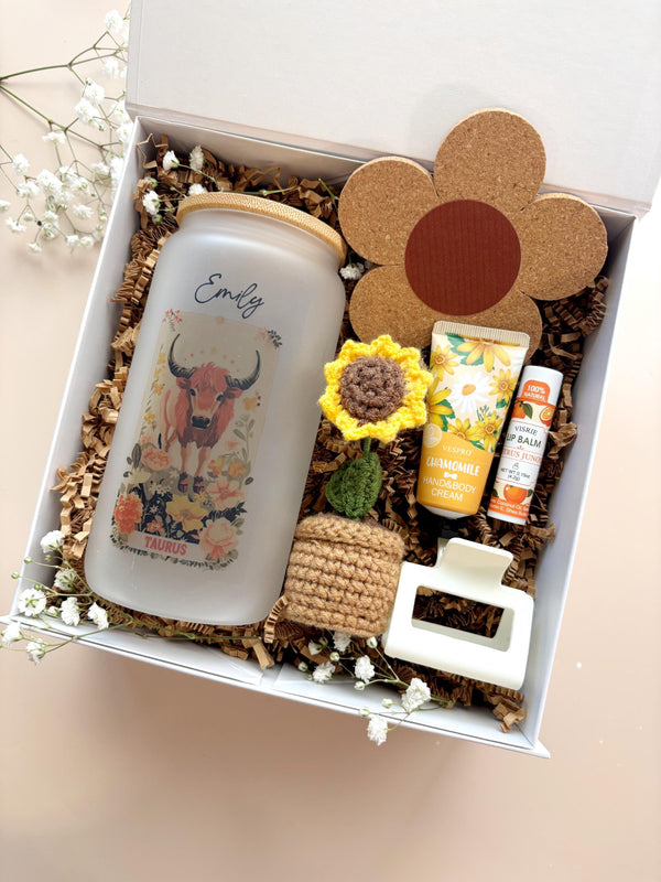 Personalized Zodiac Sign Giftbox Horoscope Taurus Celestial Spa Gift for Libra Zodiac Birthday Gift box for Best Friend Astrology Spa Gift