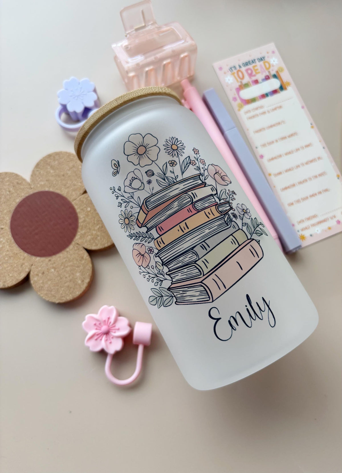 Personalized Book Lover Gift for Reader Gift Set for Bookworm Bookish Accessories for Reading Holiday Book Gift Ideas for Best Friend Gift