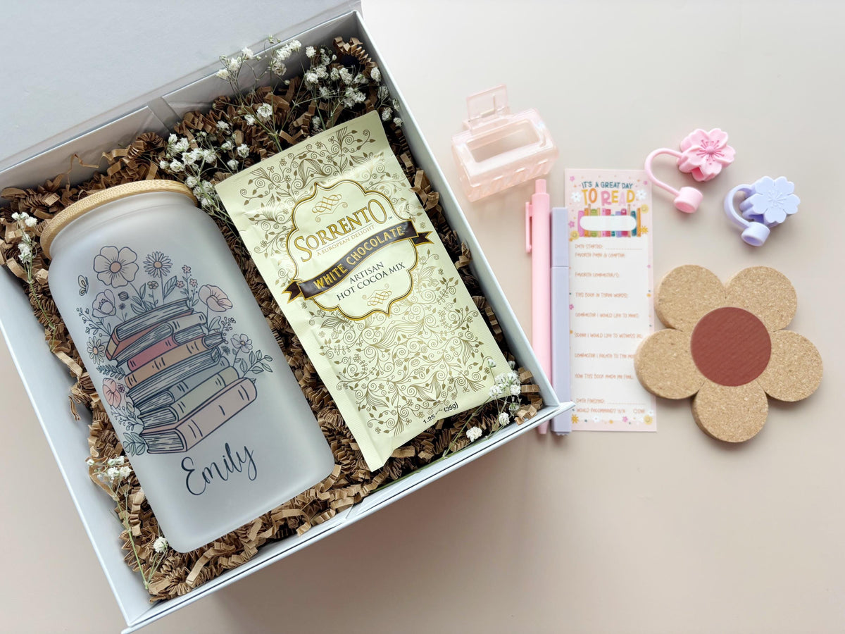 Personalized Book Lover Gift for Reader Gift Set for Bookworm Bookish Accessories for Reading Holiday Book Gift Ideas for Best Friend Gift