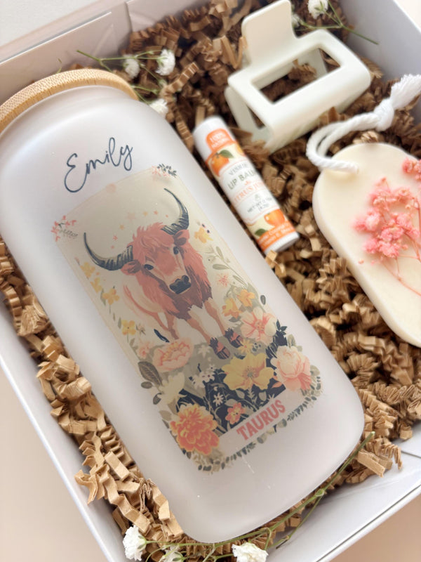 Zodiac Sign Giftbox Horoscope Libra Celestial Spa Gift for Leo Custom Zodiac Birthday Gift box Astrology Self Care Giftset for Taurus Sister