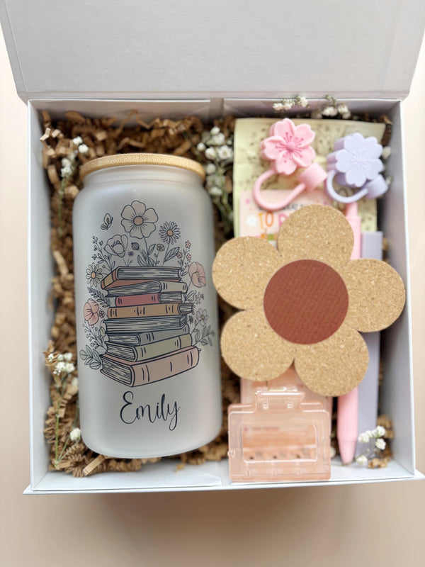 Personalized Book Lover Gift for Reader Gift Set for Bookworm Bookish Accessories for Reading Holiday Book Gift Ideas for Best Friend Gift