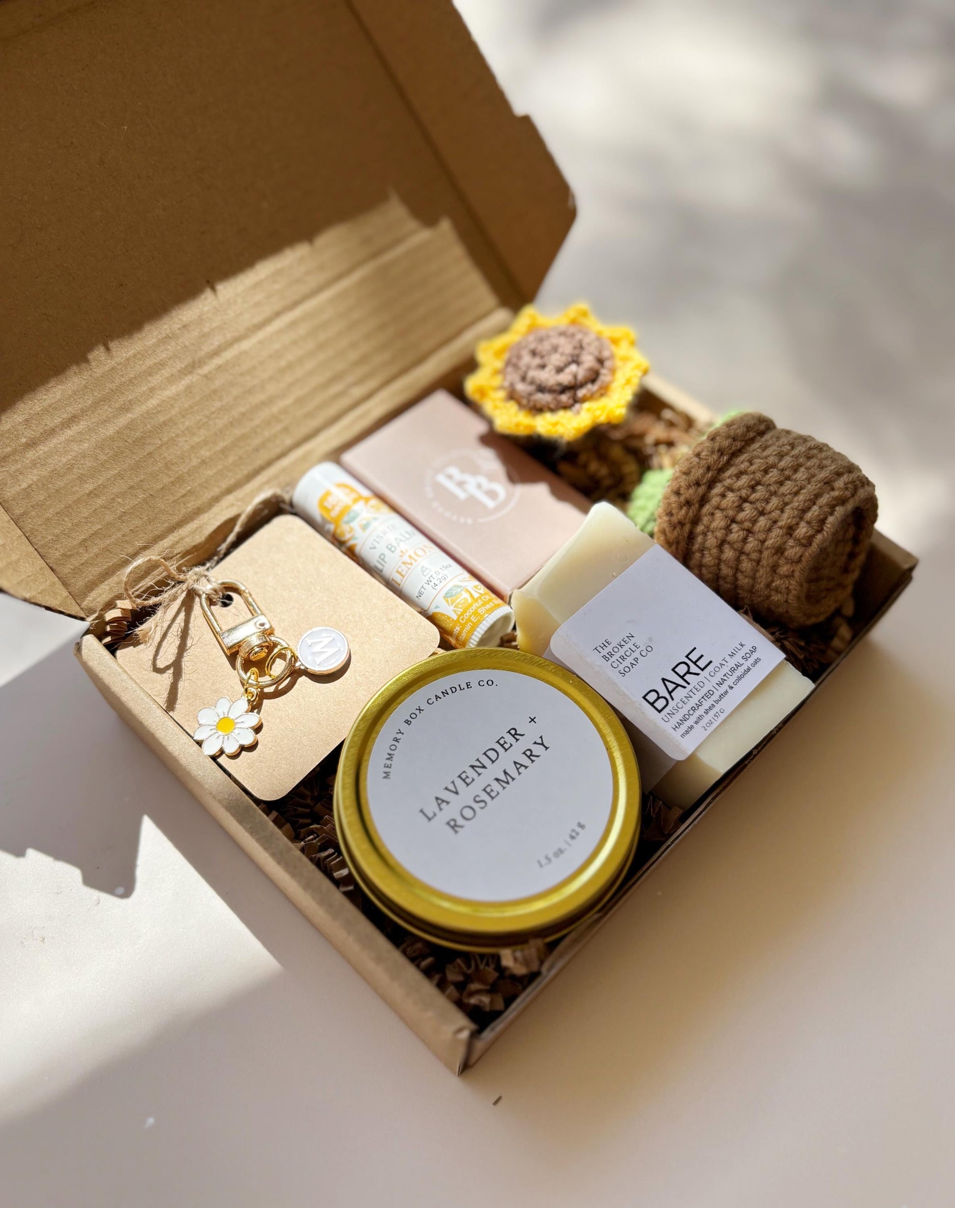 Sending Hugs and Sunshine Gift Box Care Package Thinking of You Cheer Up Encouragement Self Care Get Well Soon Stress Relief Comfort Gift