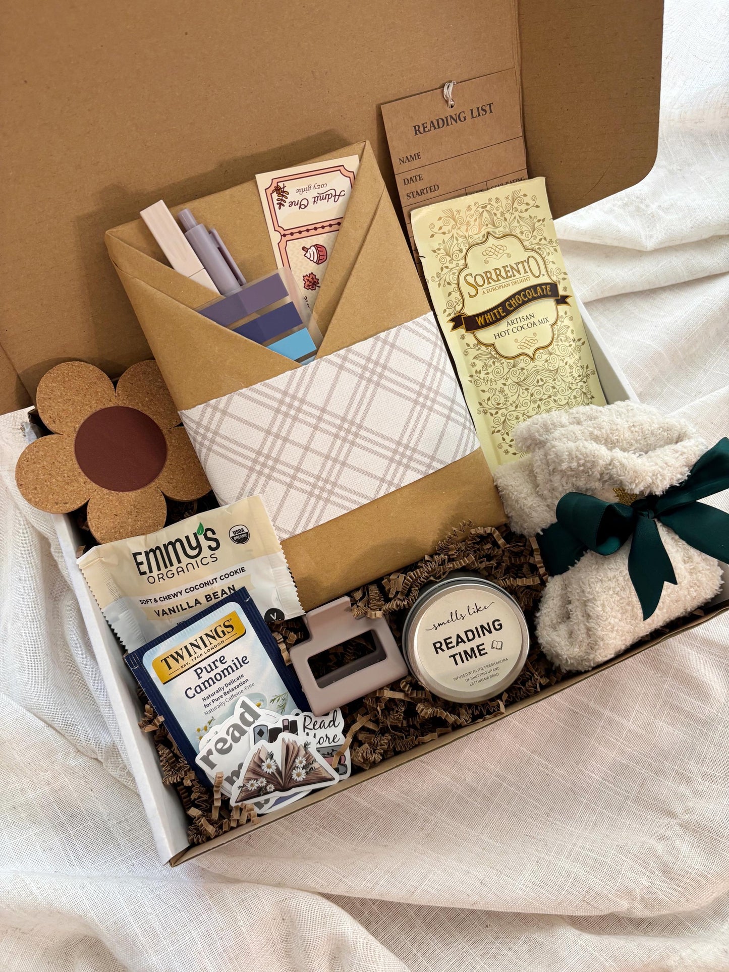 Halloween Fall Blind Date with a Book Gift Box Book Lover Accessories Surprise Book Club Box for Bookish Best Friend Birthday Cozy Read Box