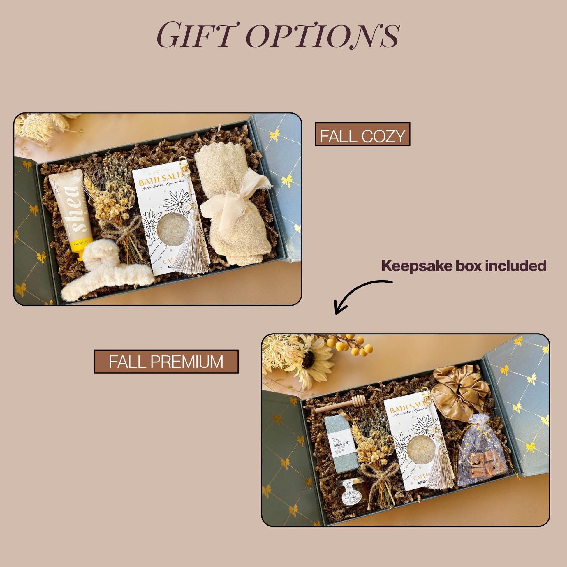 Cozy Hygge Fall Gift Box Personalized Winter Wellness Pamper Set for Healing Care Comfort Package for Employee Wellness Retreat Company Gift