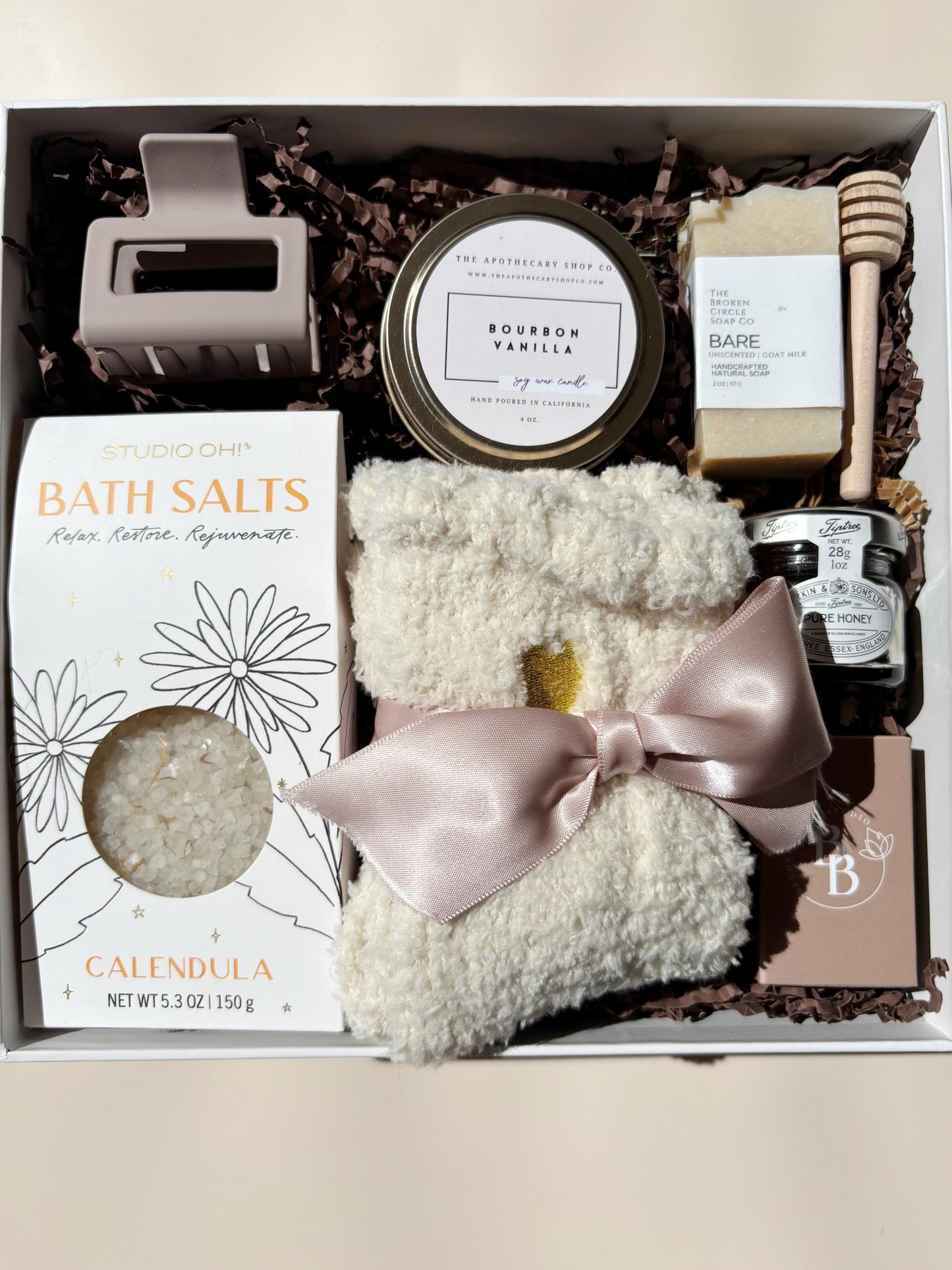 Cozy Fall Self-Care Gift Box: Spa Pamper Set, Healing Comfort