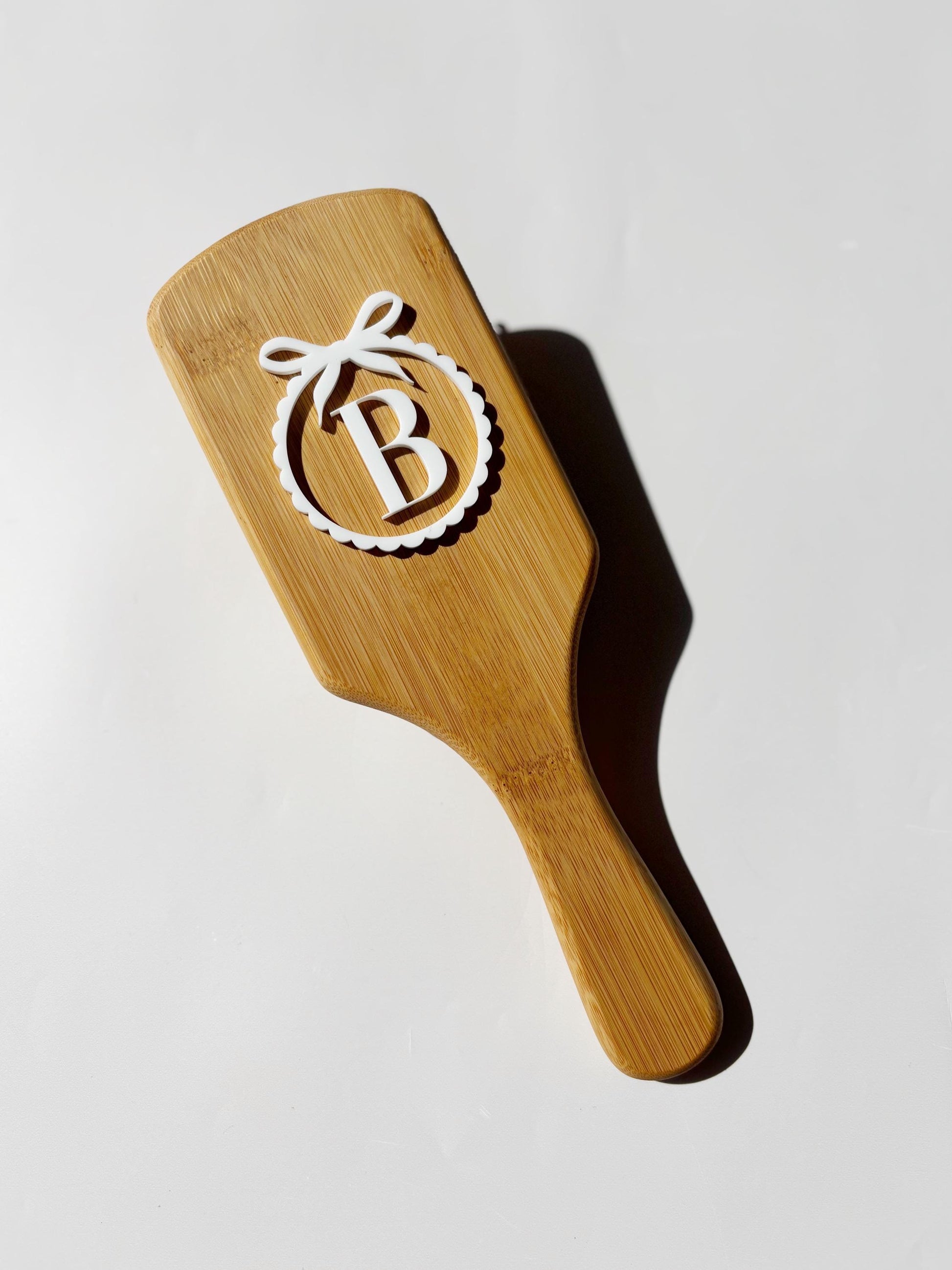 Personalized Wooden Name Paddle Hairbrush for Bridal Gift Custom Bow Vanity Brush Gift for Teen Daughter Birthday Gift for Sweet 16 Birthday