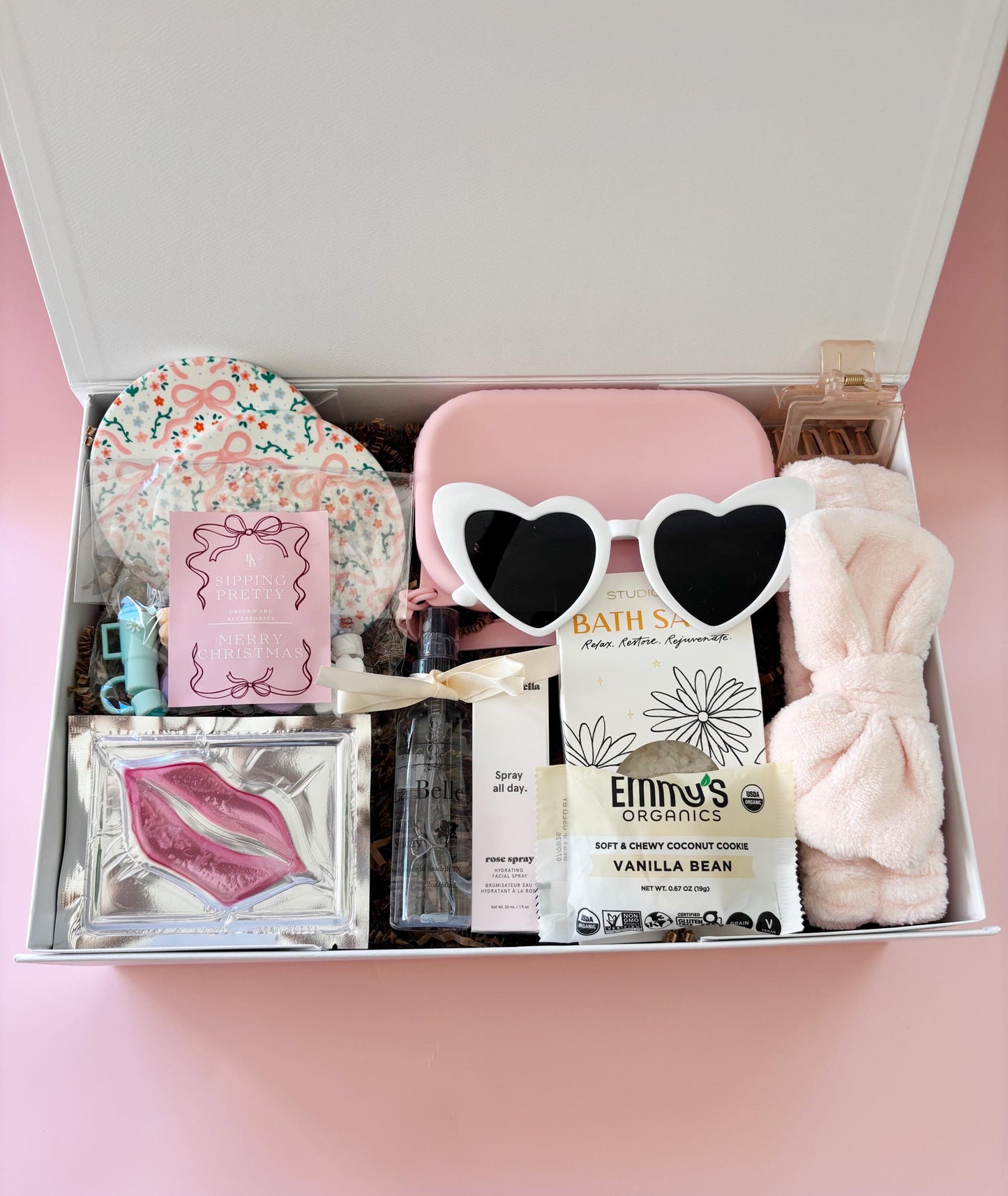 Personalized Preppy Spa Birthday Gift for Pre Teen Granddaughter Giftbox for Holiday College Care Package Present for Day of Christmas Gift