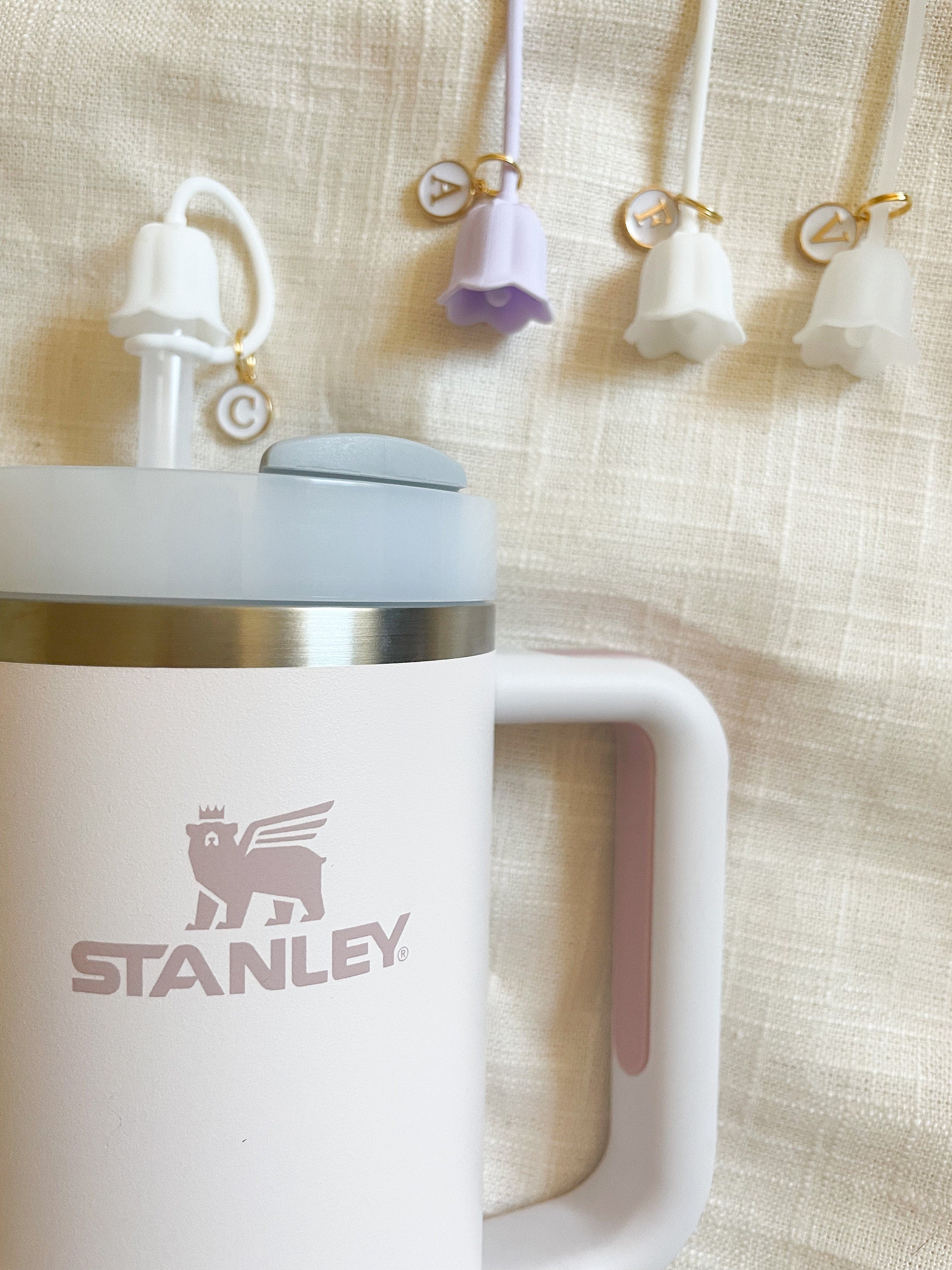 Stanley Straw Topper Monogram Cup Bling – Beyond Brave Studio
